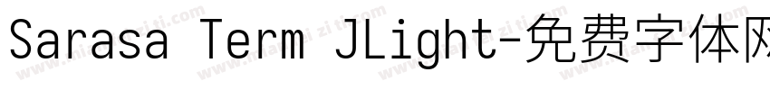 Sarasa Term JLight字体转换
